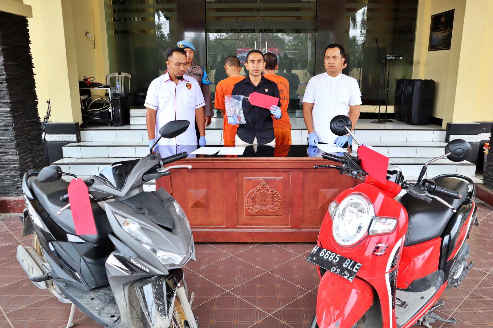 Ungkap Kasus sindikat pencurian sepeda motor atau curanmor antar kabupaten oleh Polresta Magelang