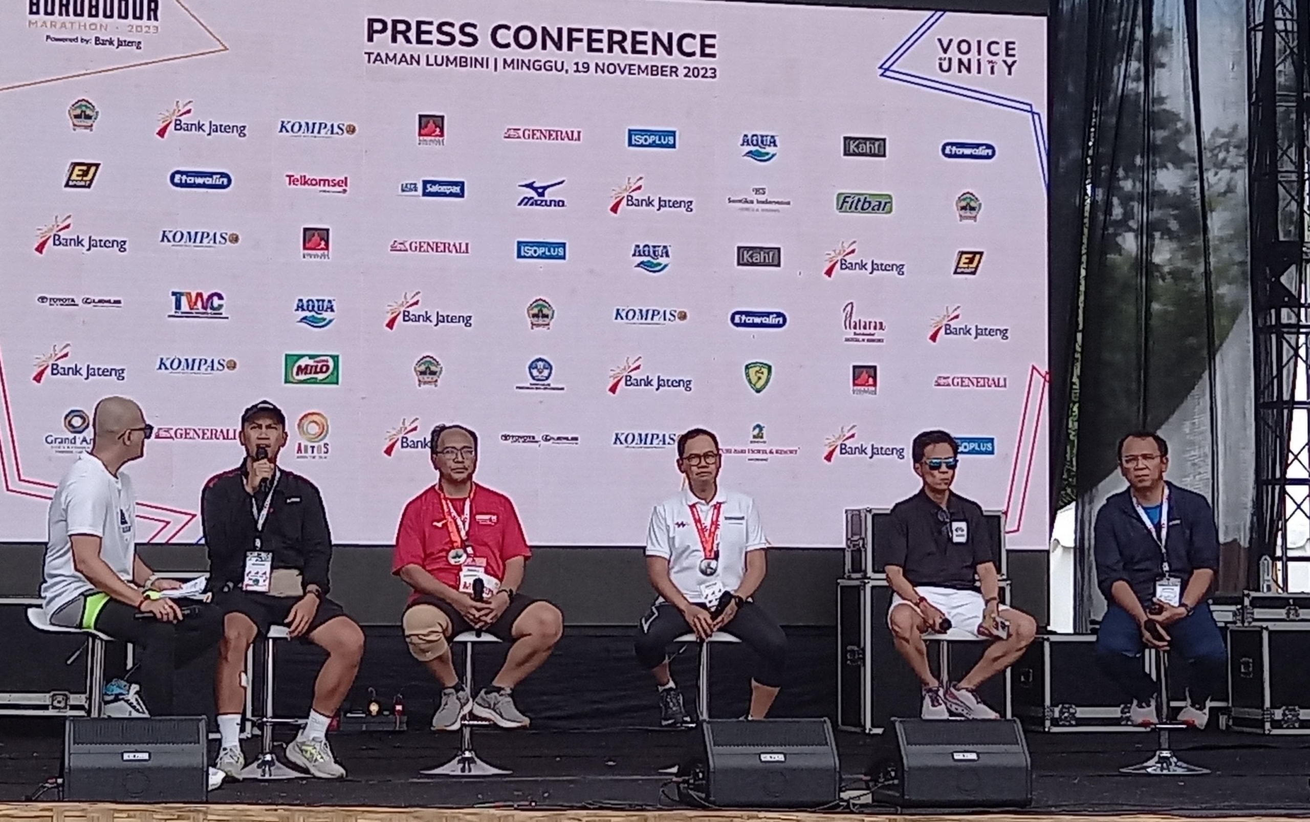 Cuaca Panas Ekstrem, Borobudur Marathon 2023 Selesai Lebih Awal