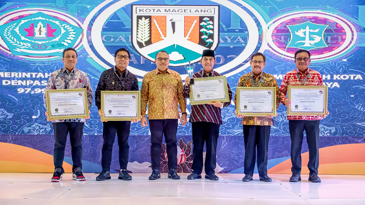 Kota Magelang Peringkat I Nasional Kepatuhan Penyelenggaraan Pelayanan Publik Tahun 2023