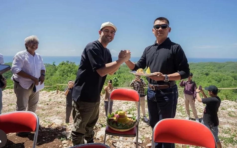 Raffi Ahmad memulai pembangunan beach club_foto instagram Raffi