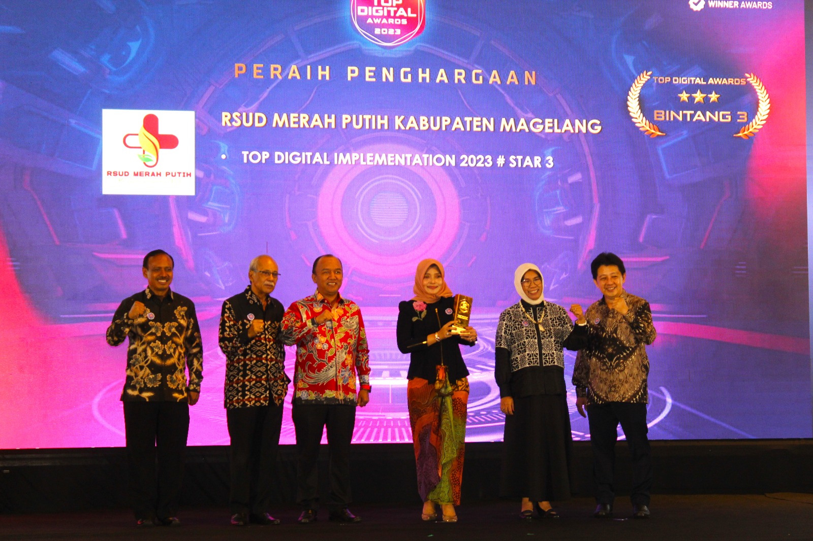 RSUD Merah Putih Magelang Raih Dua Penghargaan di Ajang Top Digital Awards 2023