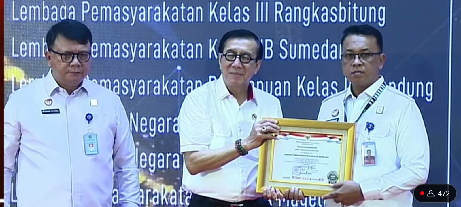 Lapas Kelas IIA Magelang Raih Predikat WBK, Kalapas: Berkat Kerja Keras, Kerja Cerdas dan Kerja Ikhlas