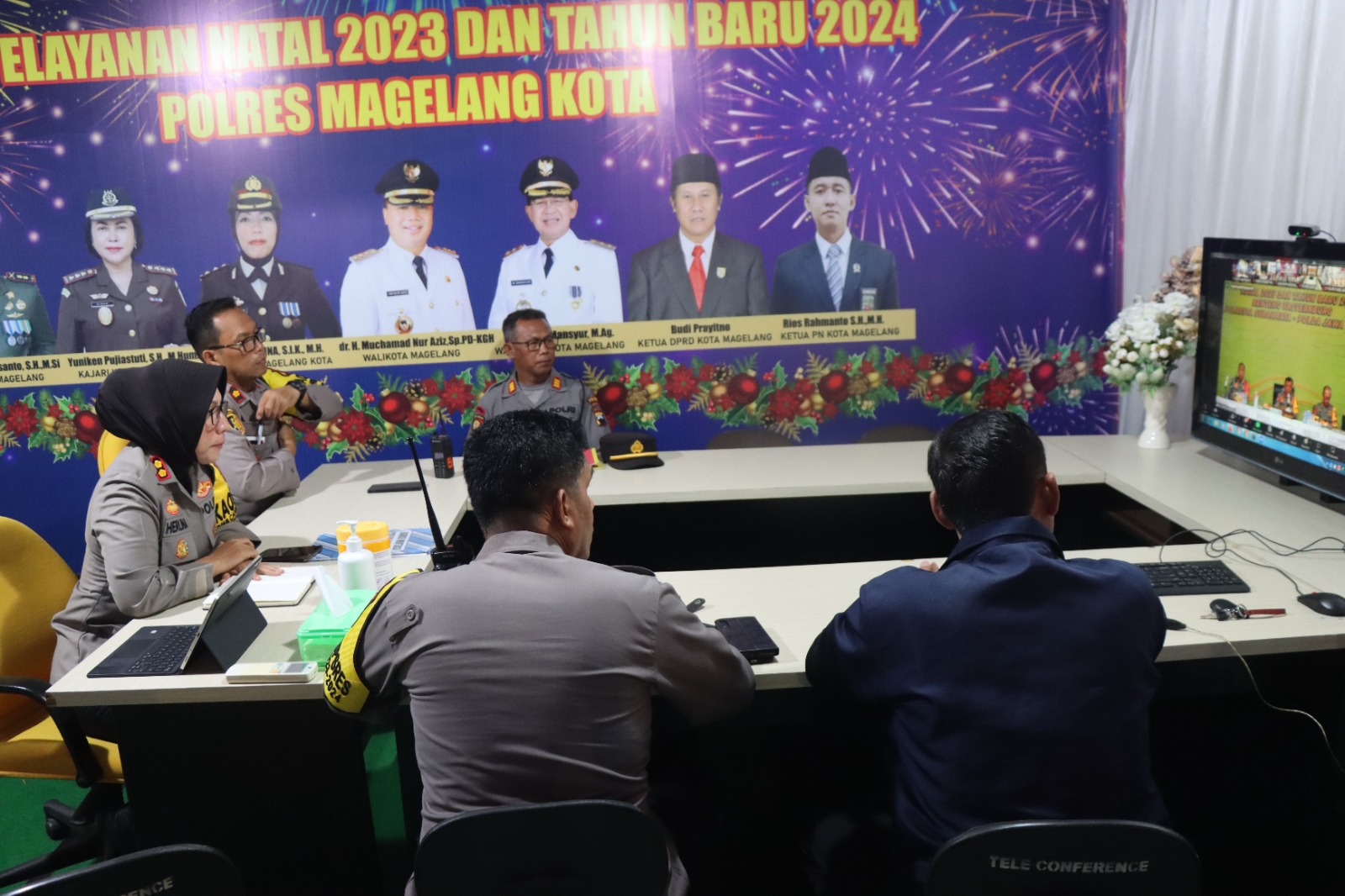 Kapolres Magelang Kota Dorong Kesiapsiagaan Pos Yan Gardena untuk Menjamin Keamanan Libur Natal dan Tahun Baru