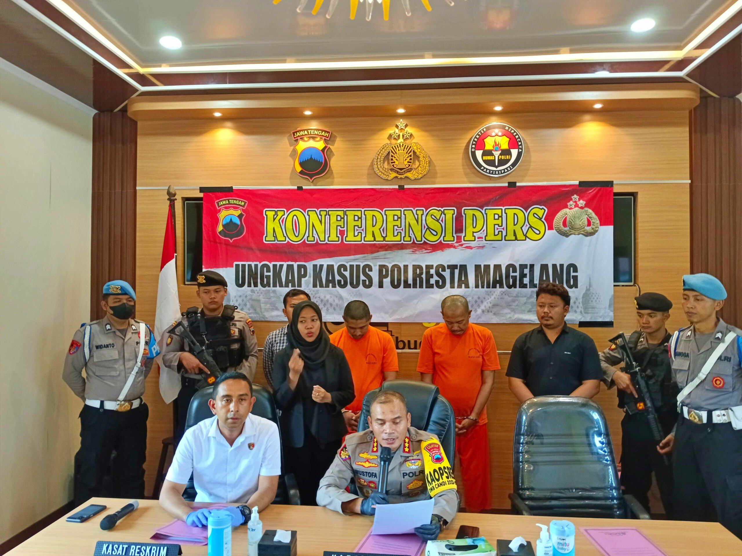 Pelaku kasus penipuan dan penggelapan sepeda motor dan penadah ditangkap jajaran Polresta Magelang