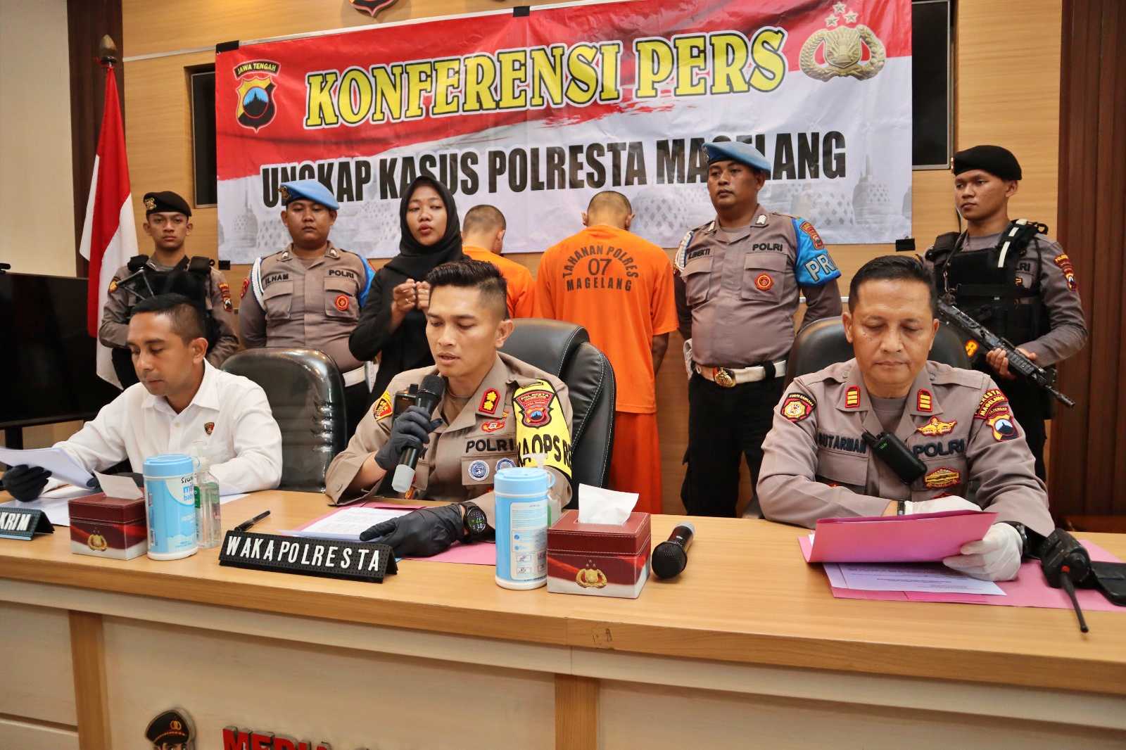 Ungkap Kasus Curas perampasa sepeda motor oleh Polresta Magelang