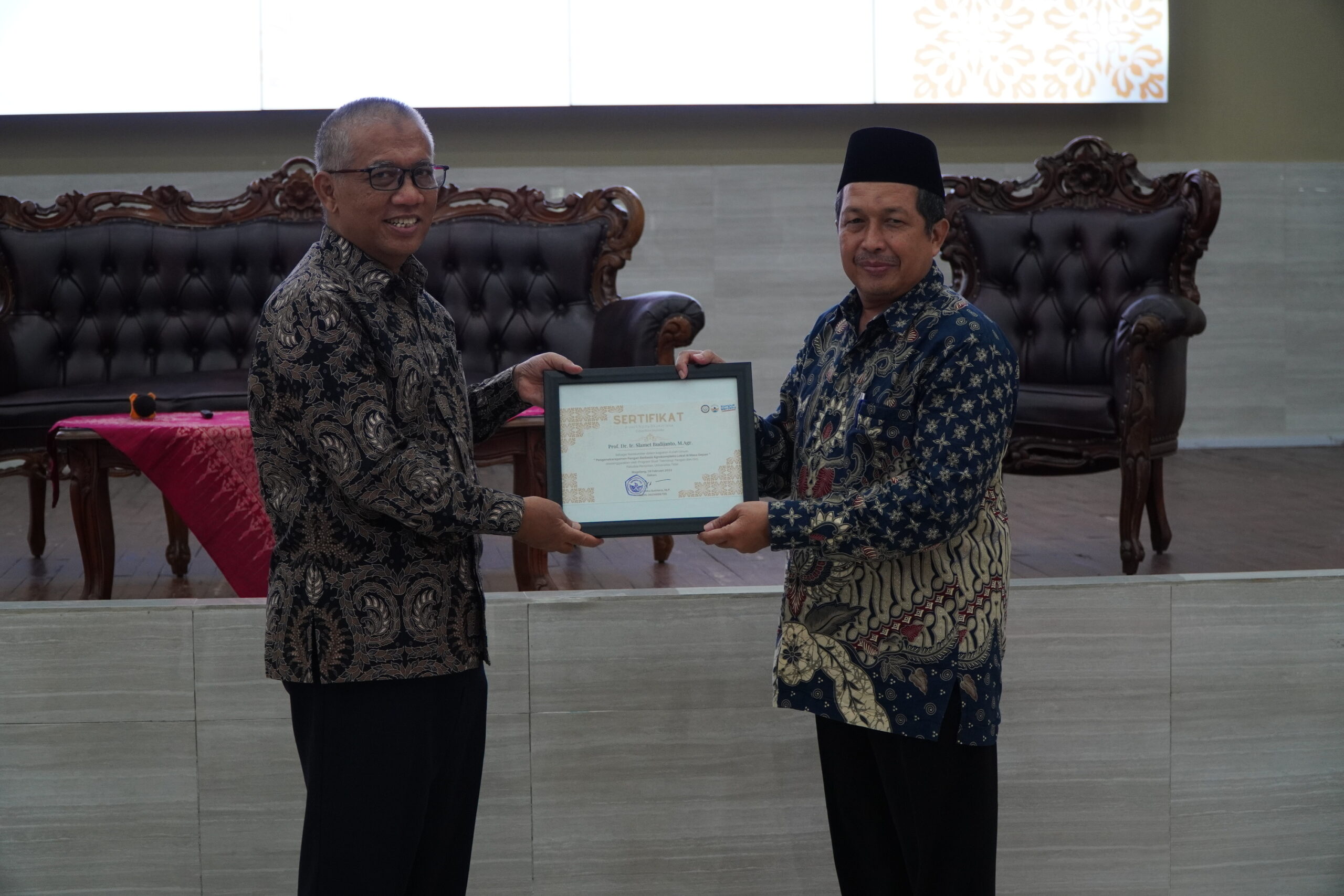 Faperta Untidar Magelang Jalin Kerja Sama dengan Fakultas Teknologi Pertanian IPB University