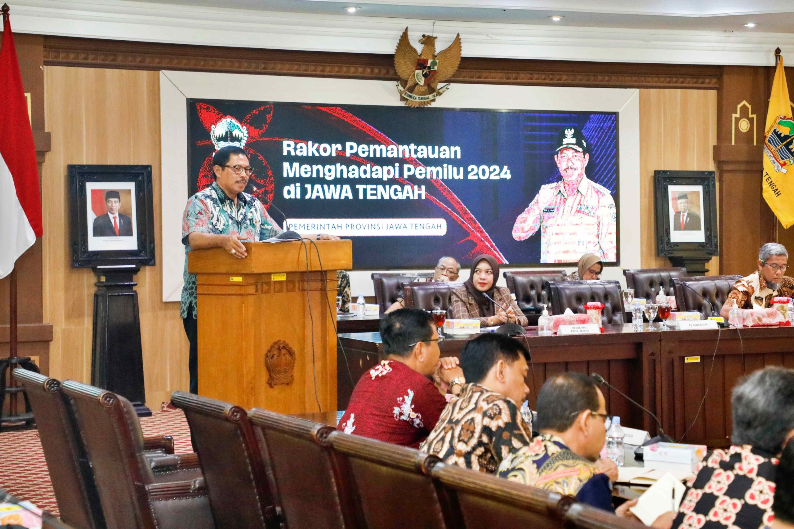 PJ Gubernur Jateng Pimpin Persiapan Posko Terpadu Untuk Sukseskan Pemilu 2024