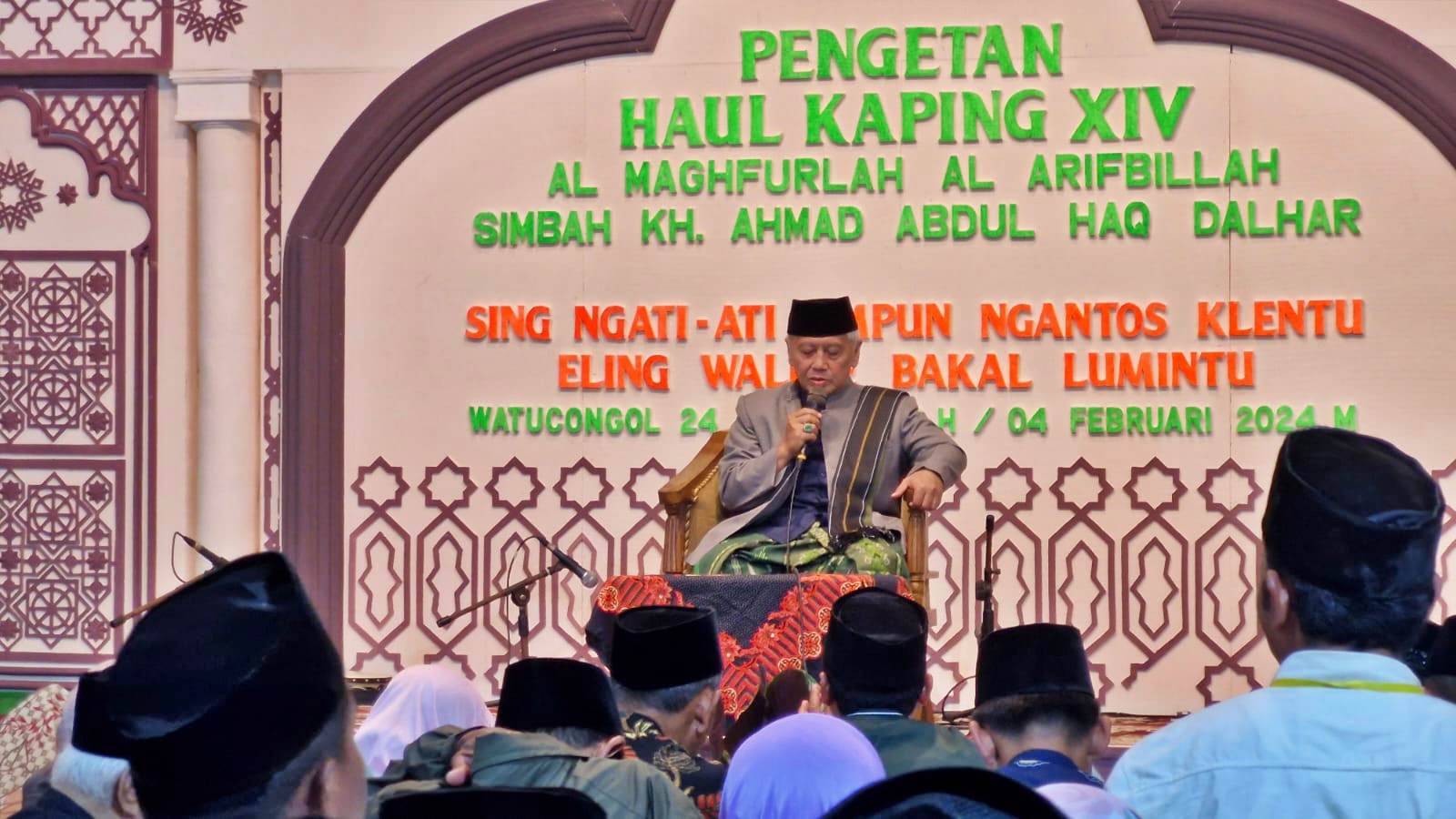 haul ke 14 atau peringatan meninggalnya KH Ahmad Abdul Haq Dalhar atau yang akrab disapa Mbah Mad