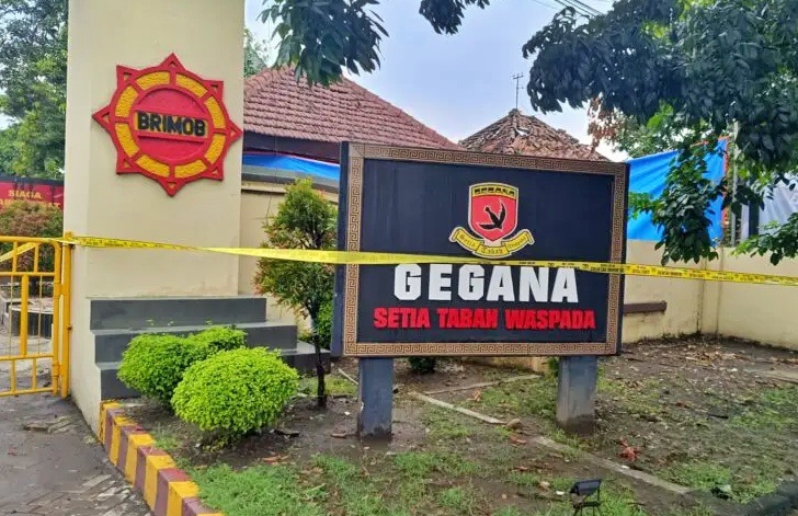 Ledakan di Mako Brimob Polda Jatim