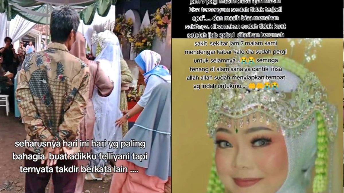 Pengantin wanita meninggal dunia setelah pagi akad nikah
