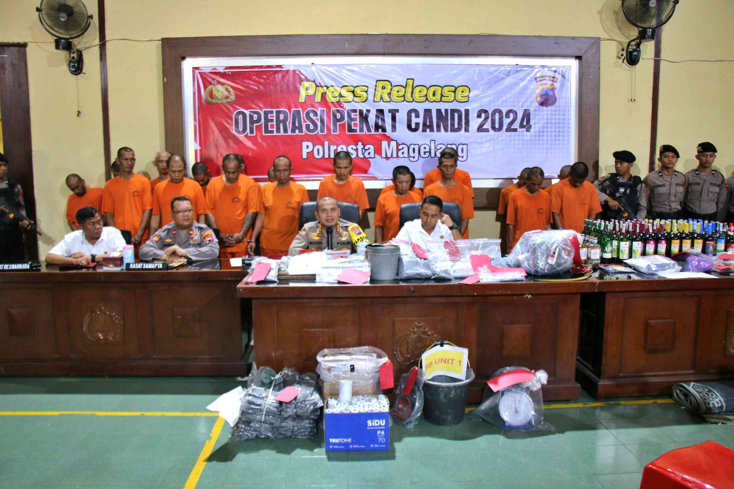 Pers Rils Operasi Pekat Candi Polresta Magelang 2024 termasuk obat mercon atau petasan