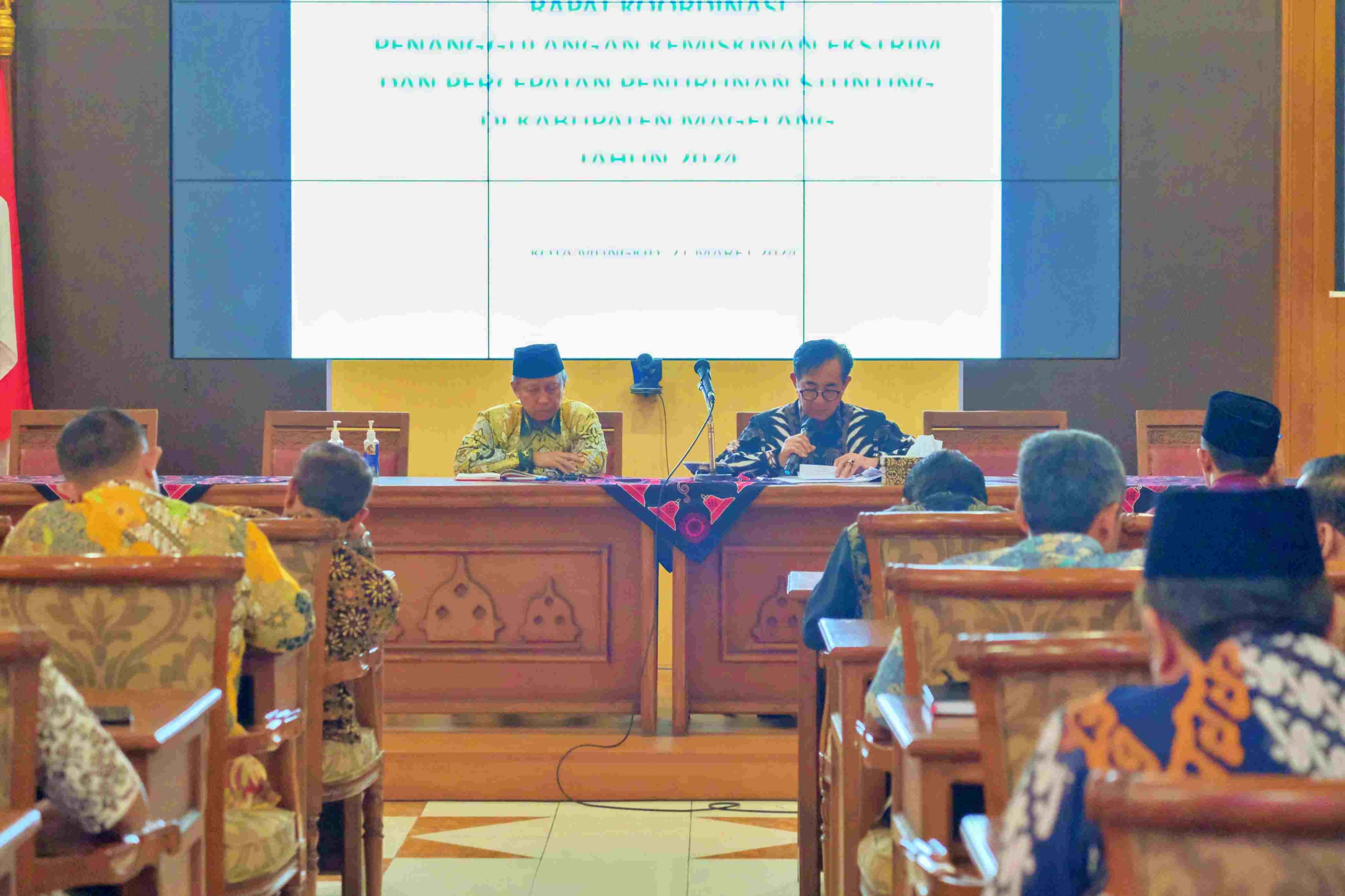 Rakor Pengentasan Kemiskinan dan Stunting di Kabupaten Magelang