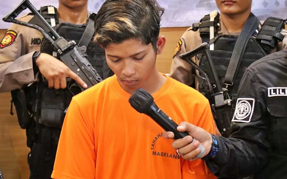 Salah satu tersangkat pembacokan di Cawang Magelang