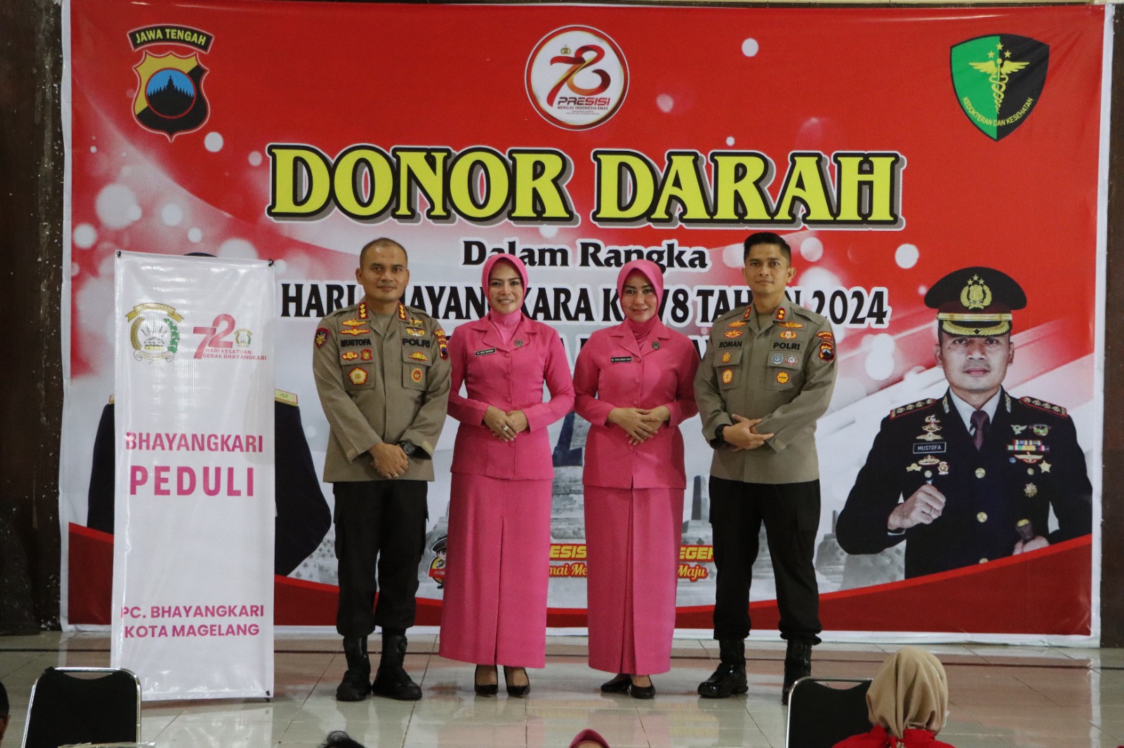 Sambut HUT Bhayangkara ke-78, Polresta Magelang Gelar Donor Darah