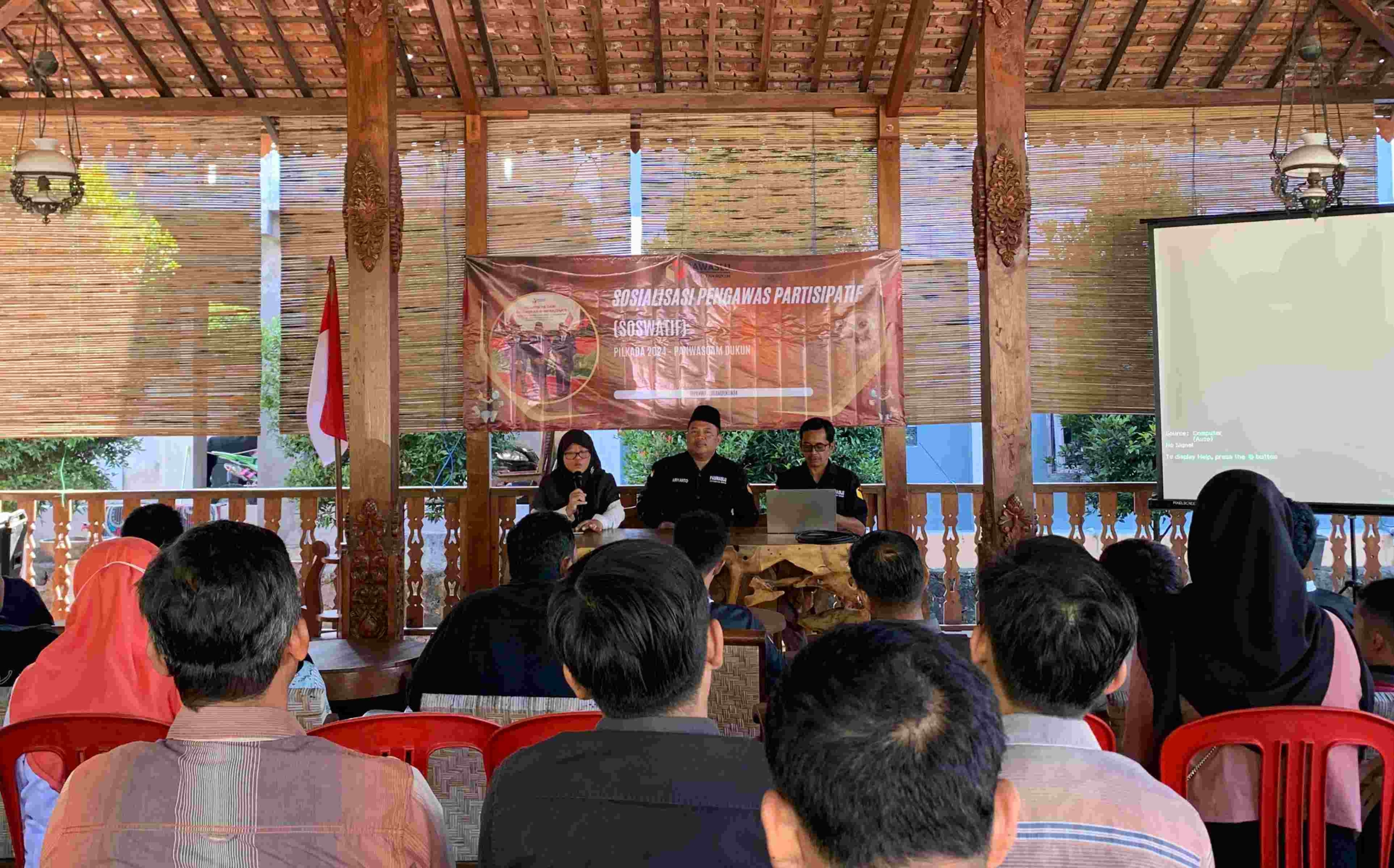 Sosialiasi Pengawas Partisipatif oleh Panwaslucam Dukun Kabupaten Magelang