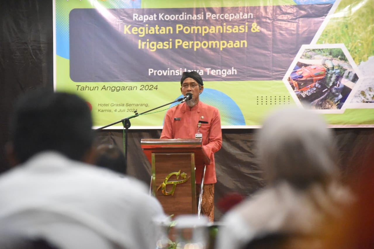 Wujudkan Penumpu Pangan Nasional, Pemprov Jateng Percepat Program Pompanisasi