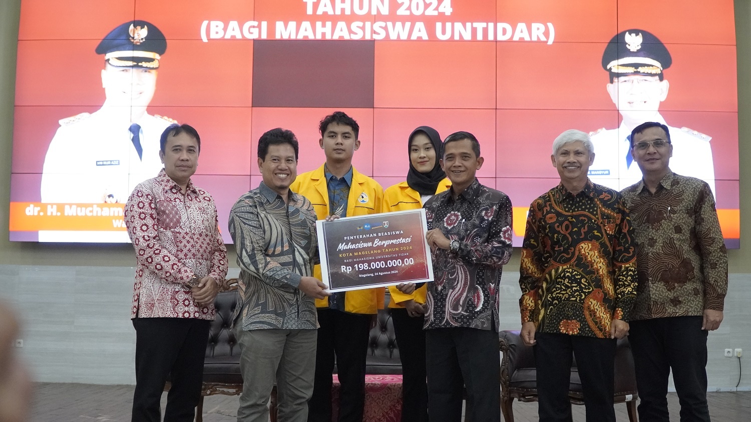 Untidar Terima Beasiswa Mahasiswa Berprestasi Kota Magelang Sebesar Rp198 Juta