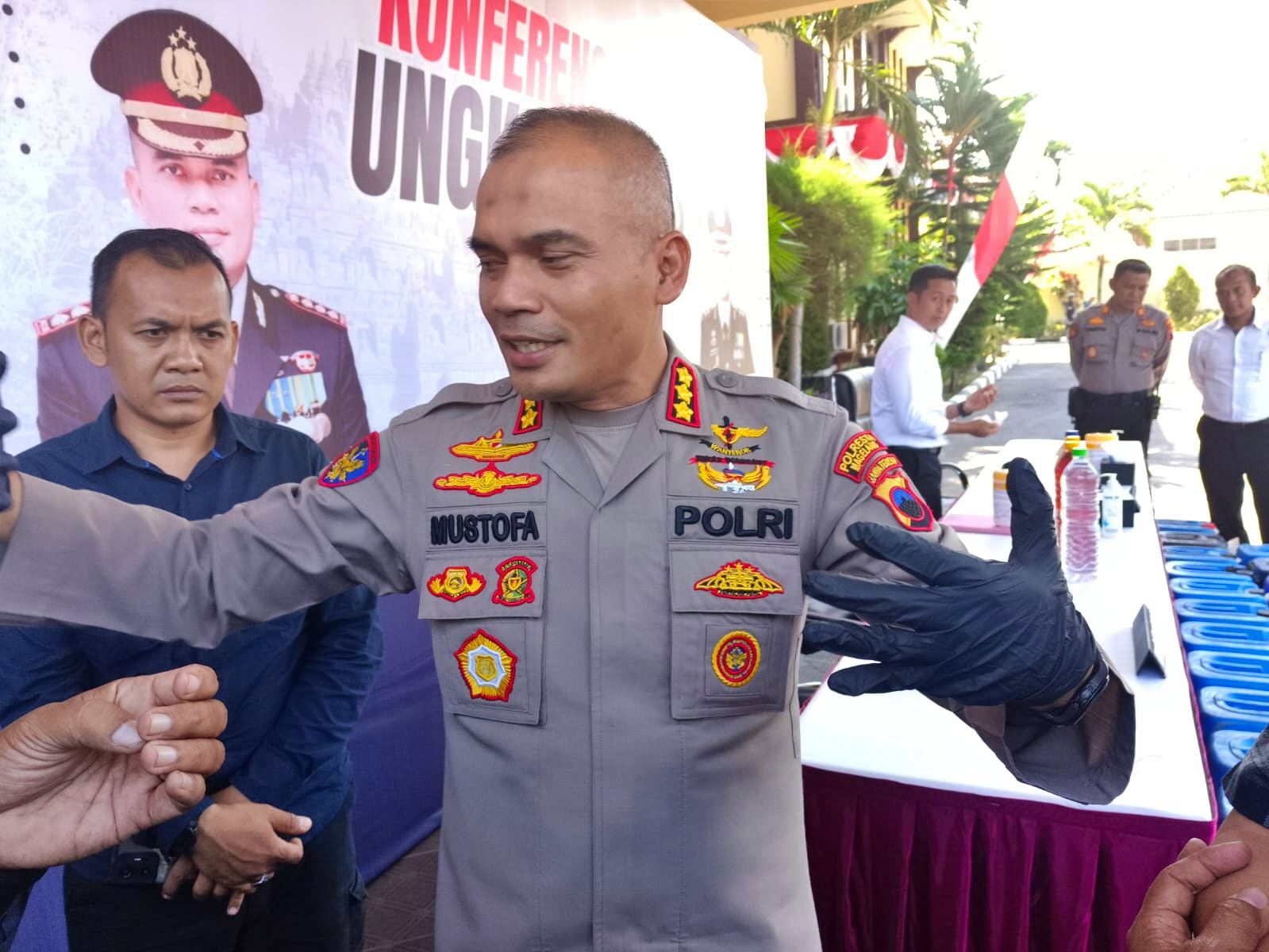 Kapolresta Magelang saat diwawancarai awak media soal kasus