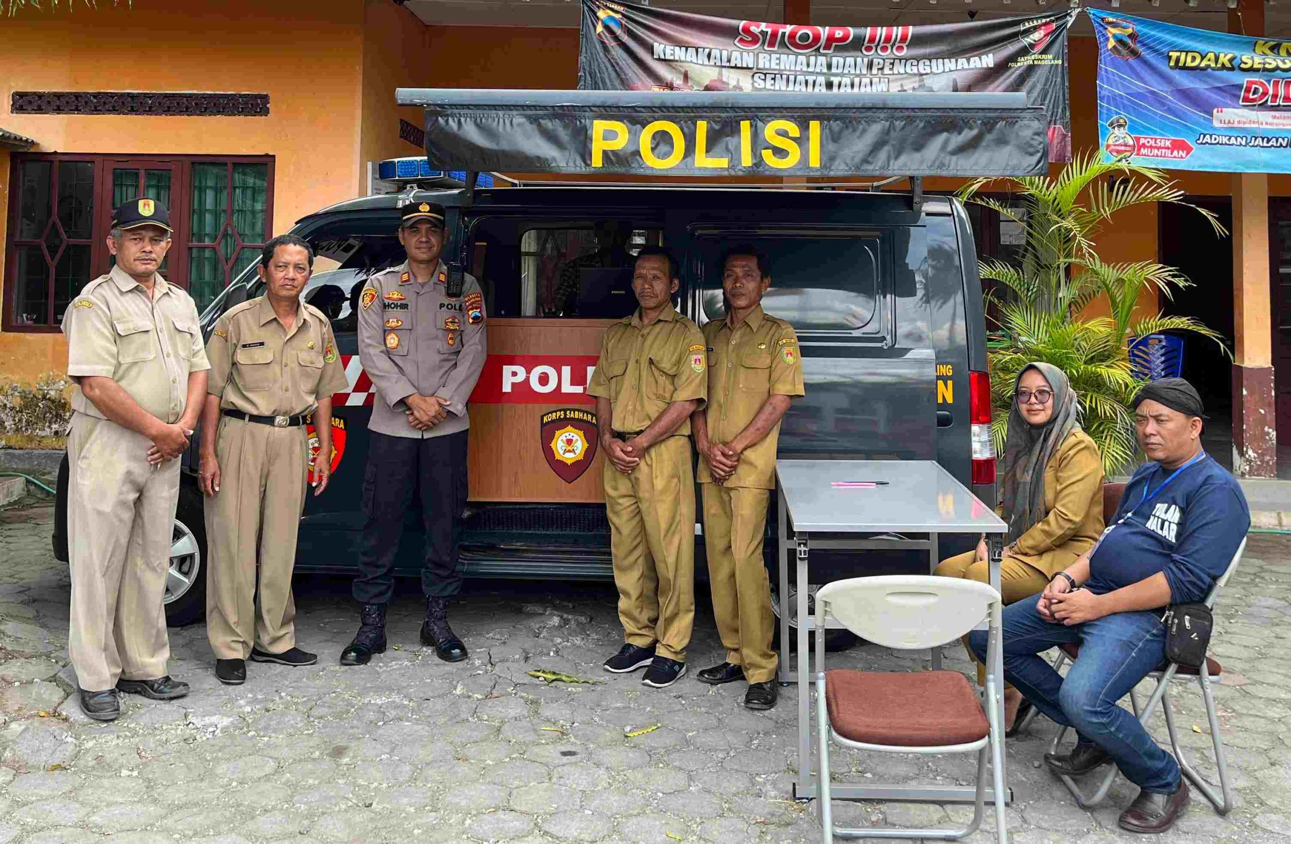 Polsek Muntilan Ngantor Teng Ndeso di Balai Desa Adikarto