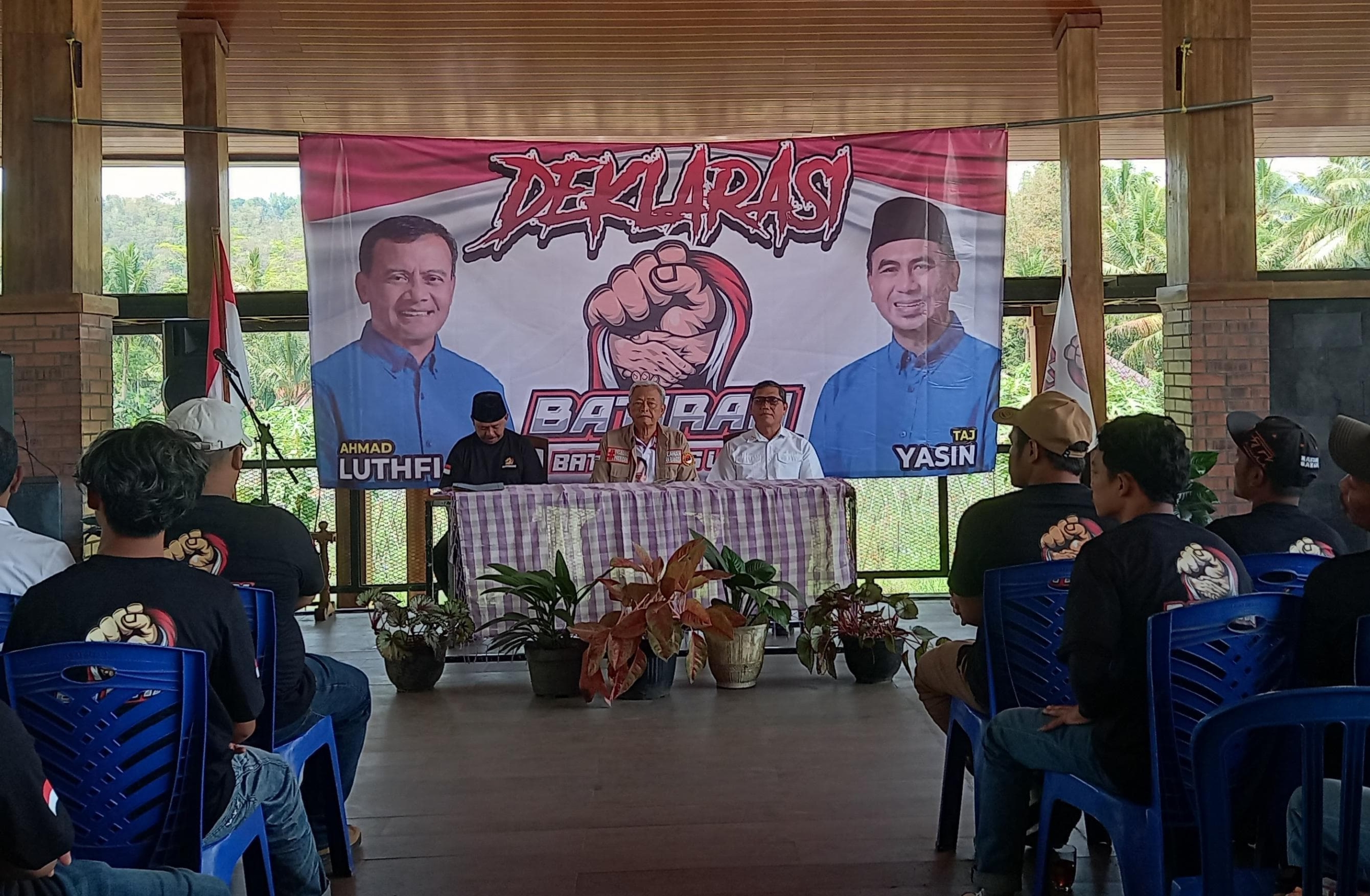Ratusan Relawan Batiran Magelang Raya Deklarasi Dukung Luthfi-Taj Yasin di Pilgub Jateng