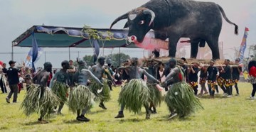 PPK Ormawa BEM Fisipol Untidar Berpartisipasi dalam Kirab Budaya Desa Pogalan Pakis Magelang