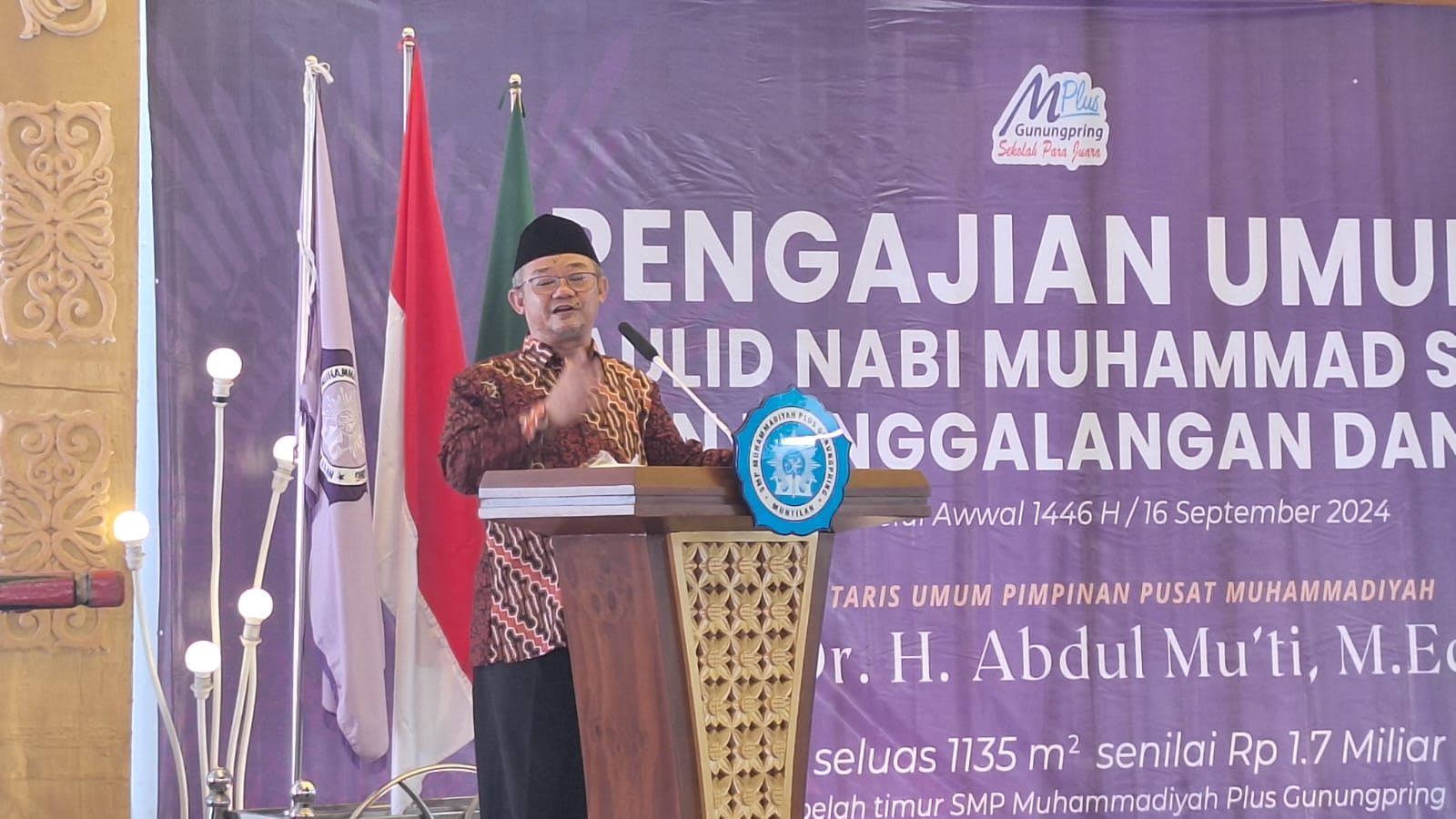 SMP Muhammadiyah Plus Gunungpring (SMP M Plus) terus berbenah.