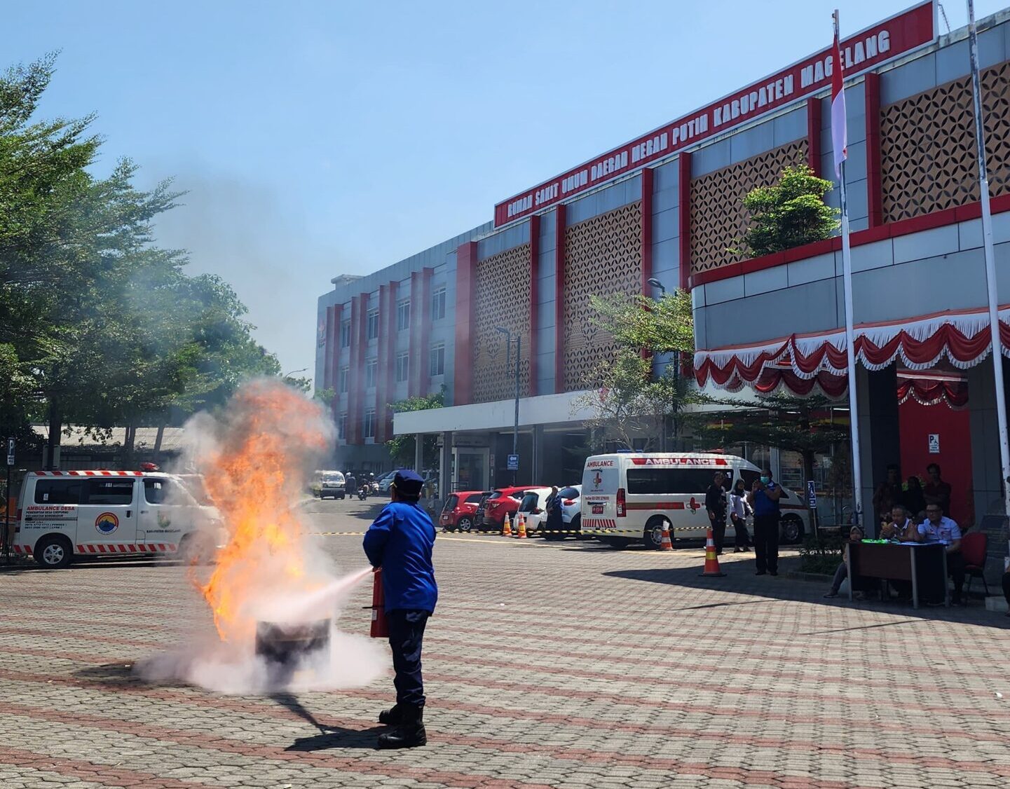 RSUD Merah Putih Magelang Gelar Simulasi Keadaan Darurat Bencana dan Penanganan Kebakaran
