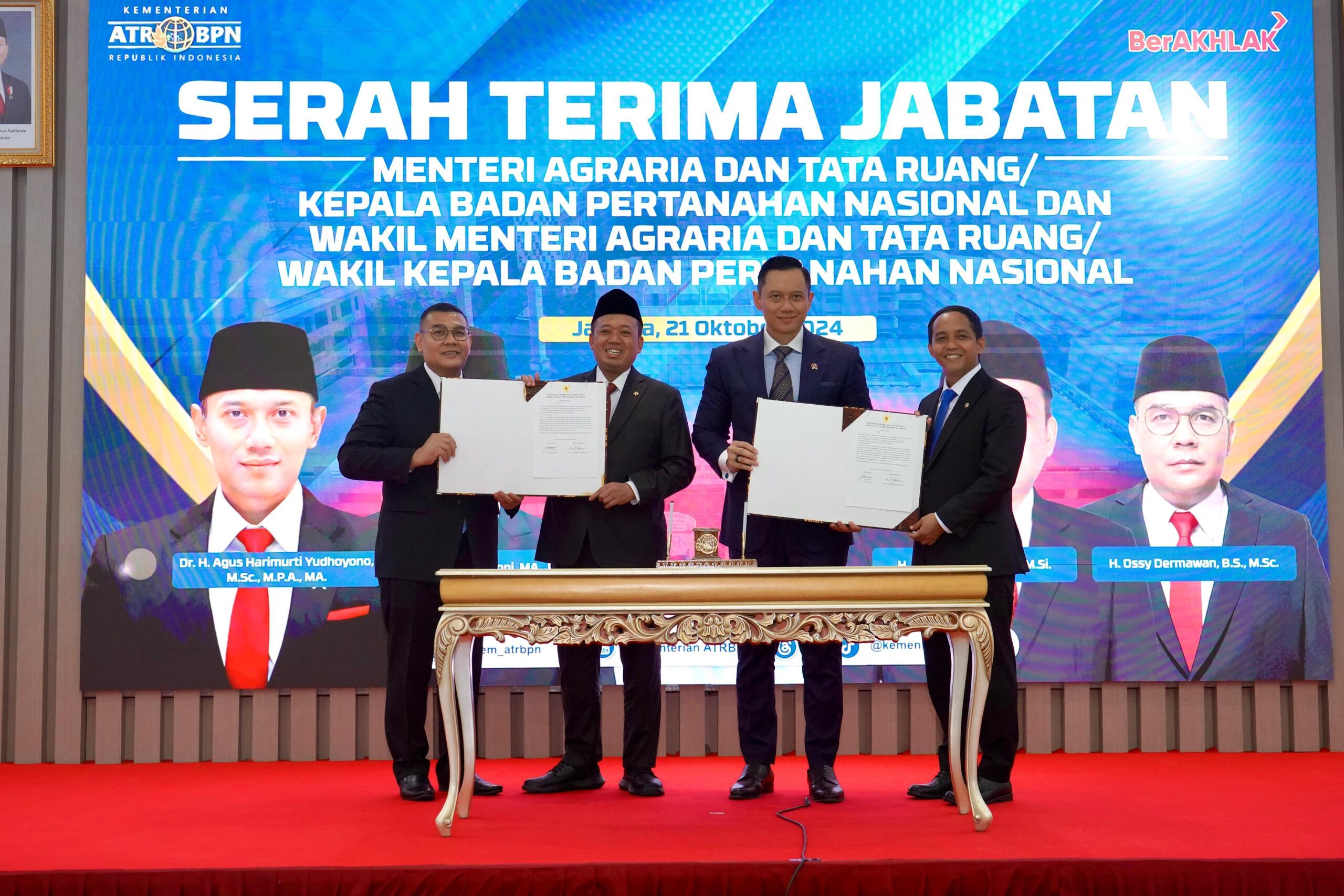 Sertijab Menteri dan Wamen ATR/BPN, Nusron Wahid: Siap Lanjutkan yang Dirintis para Pemimpin Pendahulu