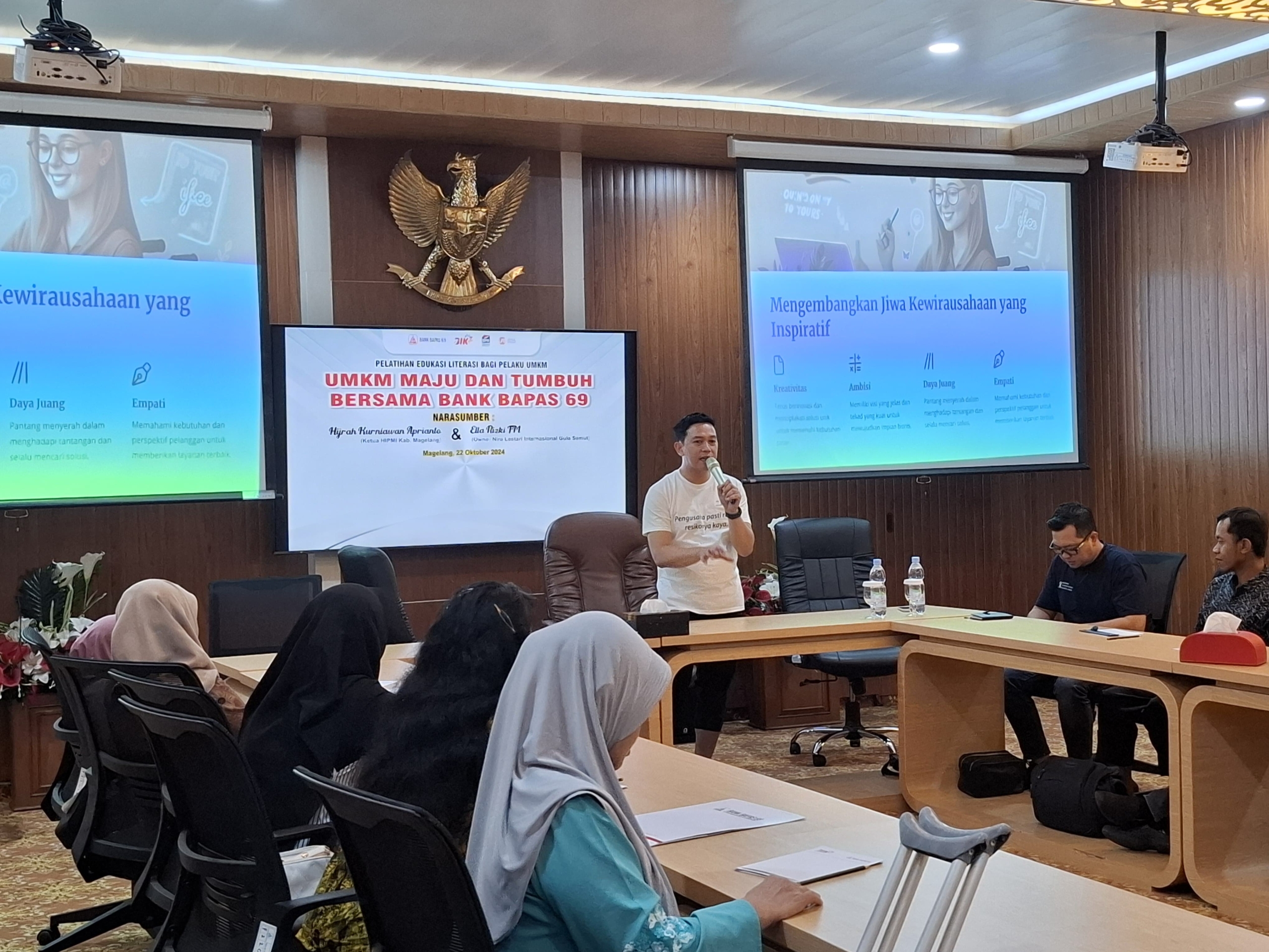 Jadi Narasumber Pelatihan Edukasi Literasi Bagi Pelaku UMKM di Bank Bapas 69, Ini yang Ditekankan Ketum HIPMI Kabupaten Magelang