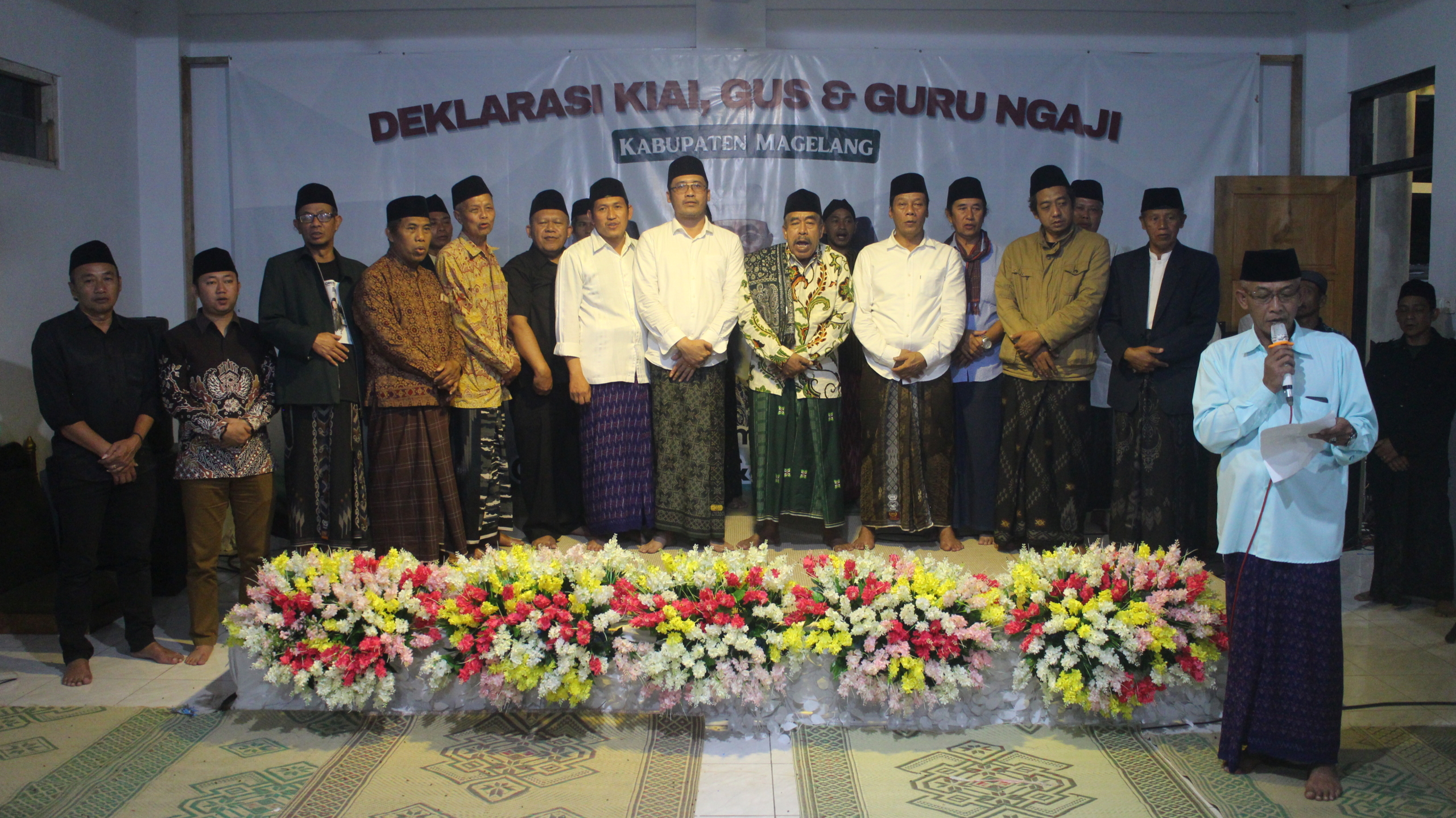 Ratusan Kiai, Gus dan Guru Ngaji di Magelang Deklarasi Dukung Grengseng-Sahid