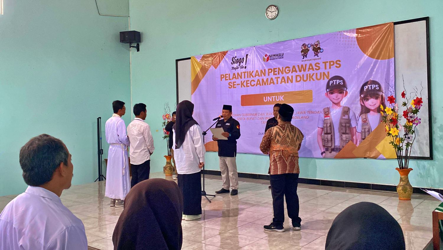 Pelantikan Pengawas TPS atau PTPS di Kecamatan Dukun Kabupaten Magelang