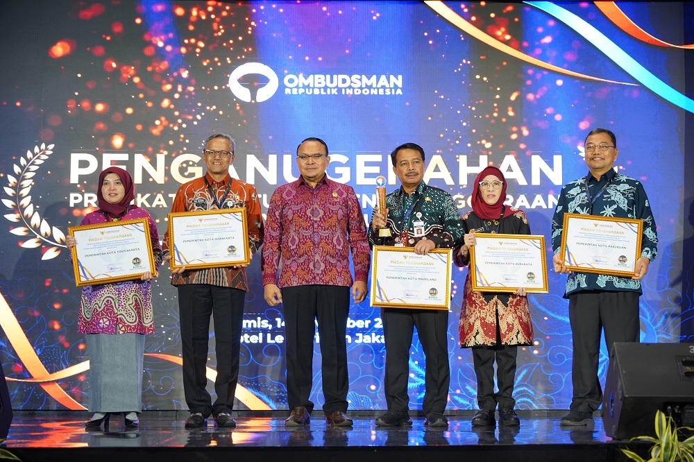 Pemkot Magelang Peringkat 1 Nasional Kepatuhan Penyelenggaraan Pelayanan Publik 2024