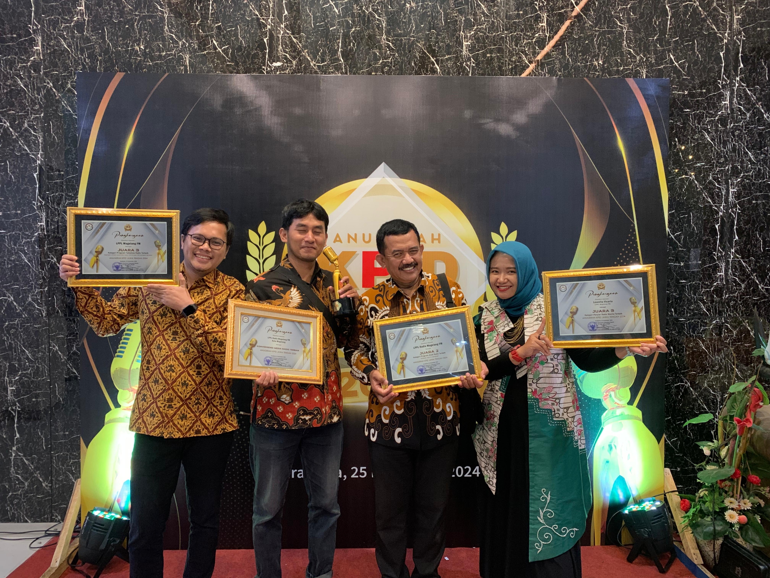 Radio Magelang FM Borong Penghargaan di Anugerah KPID Jateng 2024