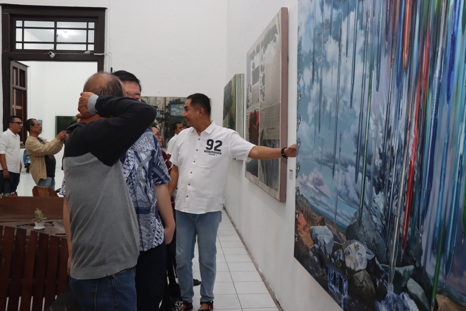 Pameran Lukisan Karya M. Aidi Yupri di Museum Mosvia Polres Magelang Kota