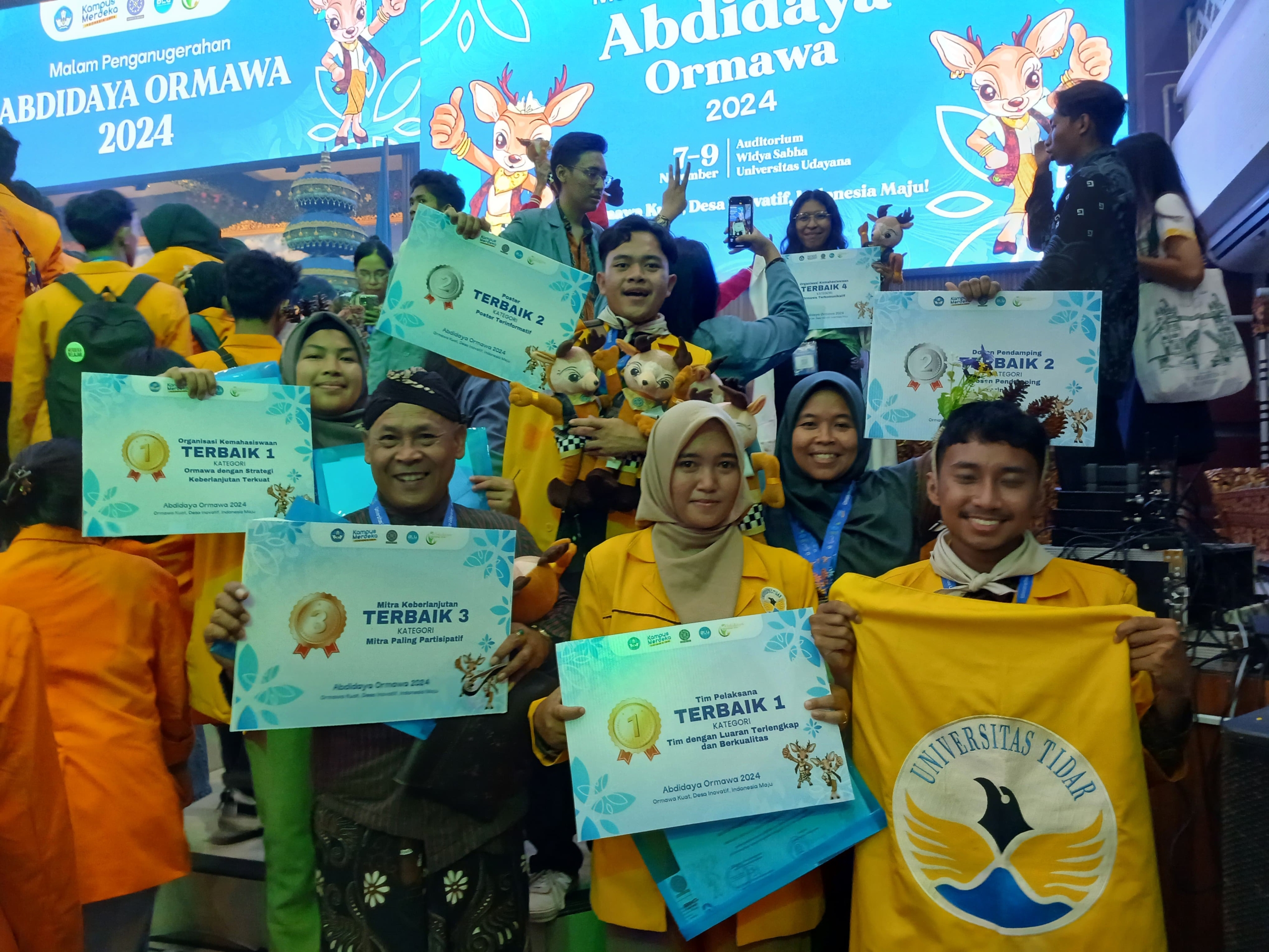 Untidar Magelang Raih 7 Penghargaan di Anugerah Abdidaya Ormawa 2024