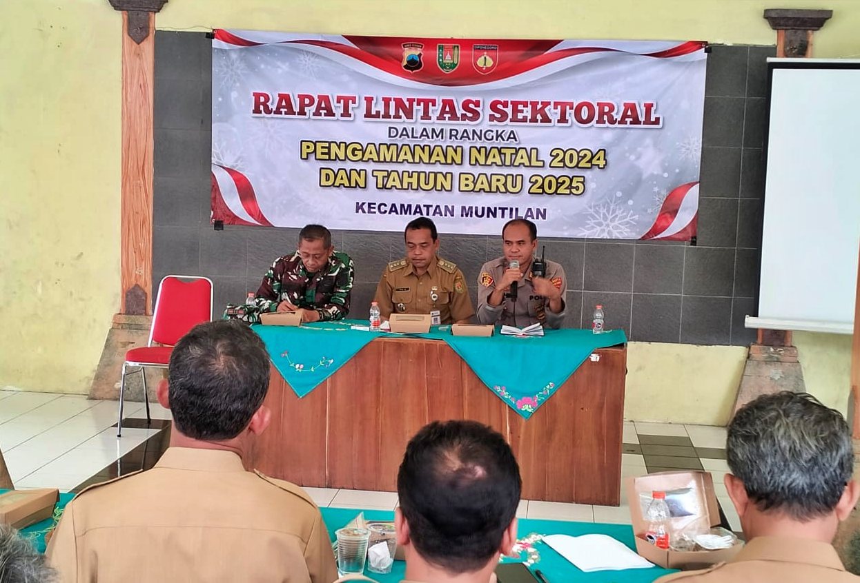Forkompimcam Muntilan Gelar Rakor Linsek Pengamanan Perayaan Natal dan Pergantian Tahun