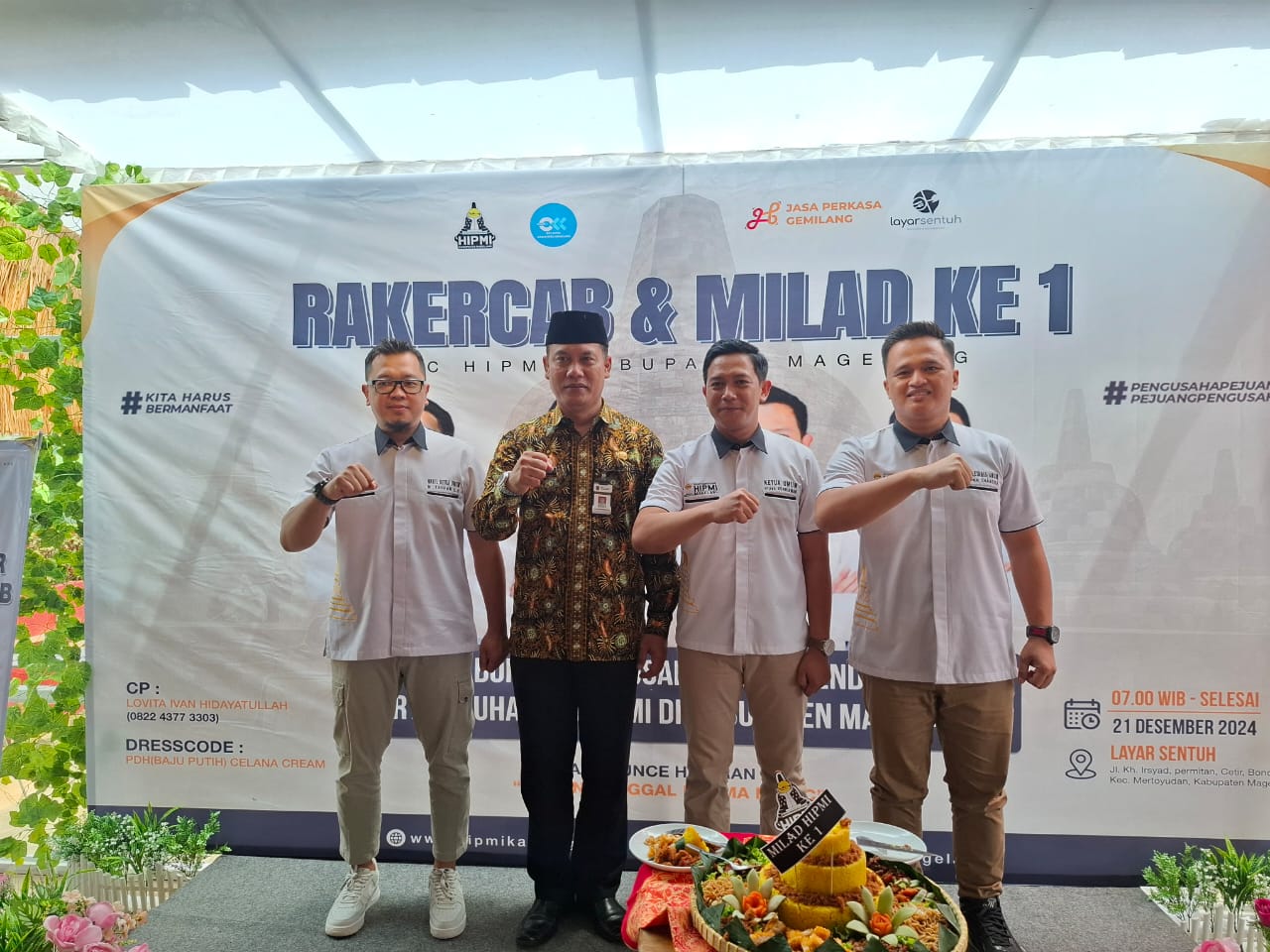 Semarak Milad ke-1, BPC HIPMI Kabupaten Magelang Gelar Rakercab