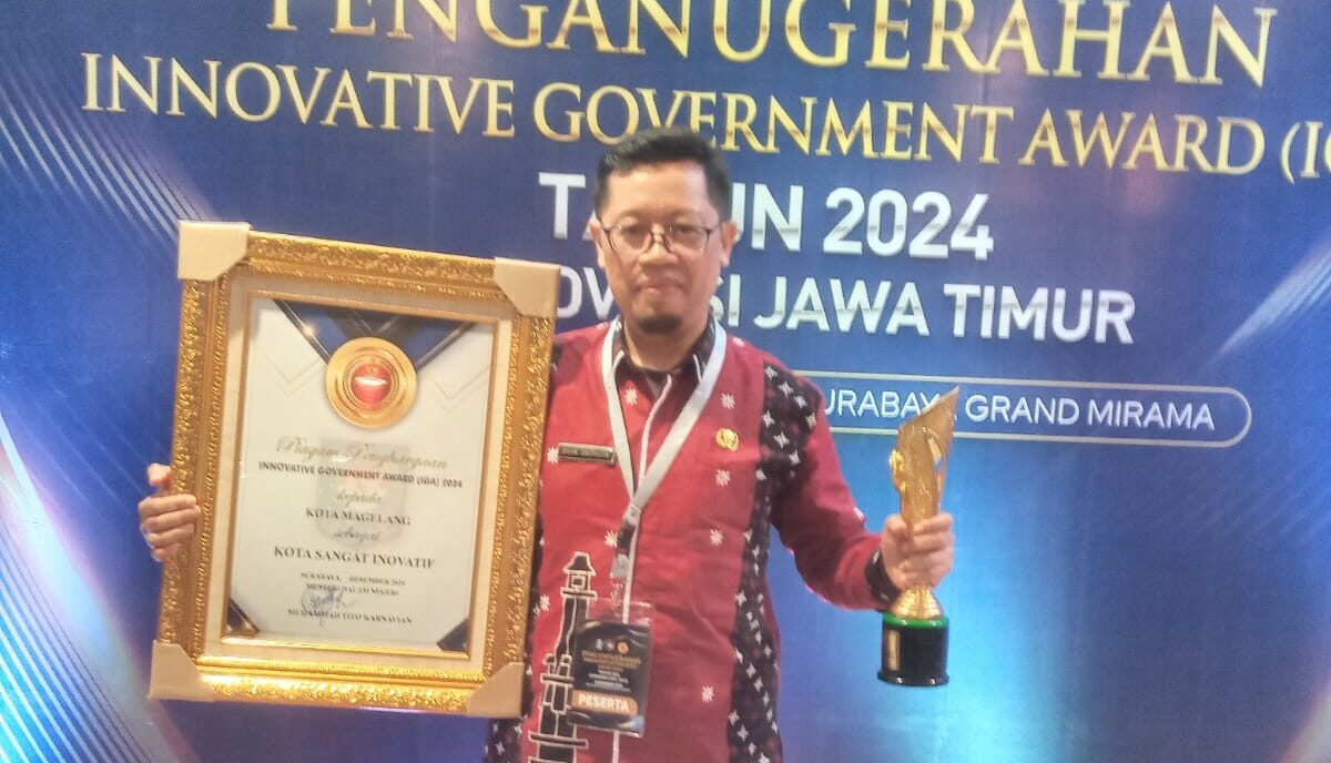 Kota Magelang Raih IGA 2024 Kategori Kota Sangat Inovatif