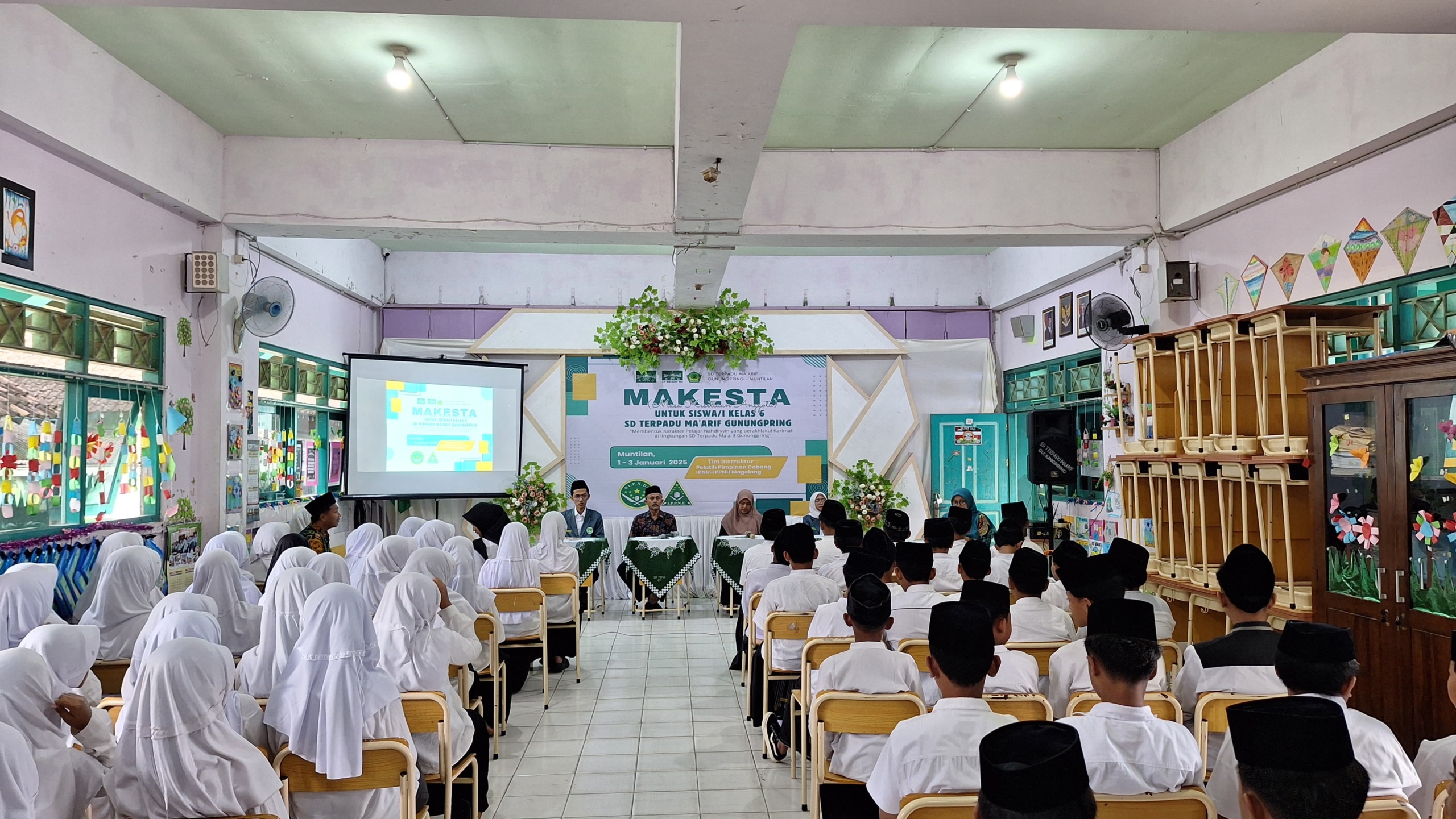 Bekali Ilmu Kepemimpinan dan Keorganisasian Siswa Kelas 6, SD Terpadu Maarif Gunungpring Magelang Gelar Makesta