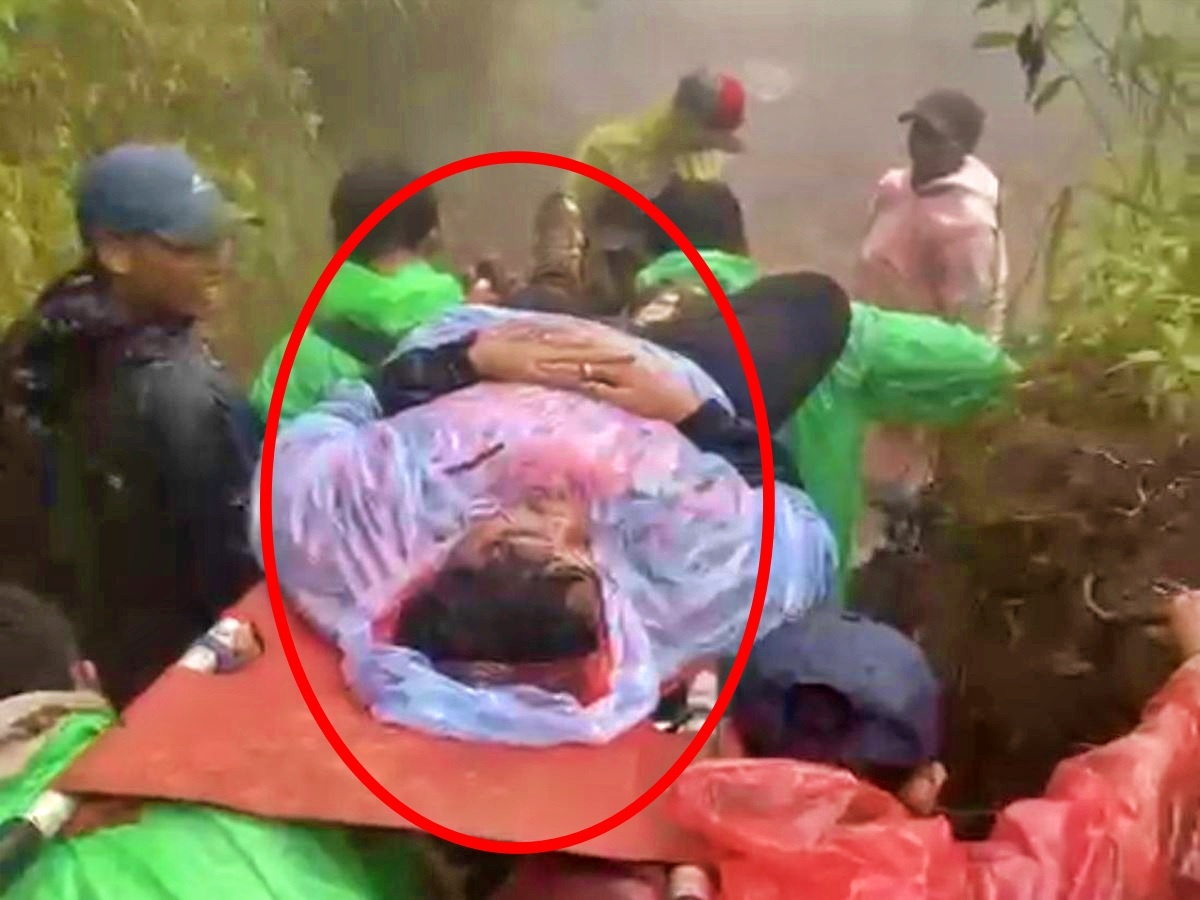 Pendaki Dengan Berat Badan 100 Kilogram Terpleset di Gunung Lawu