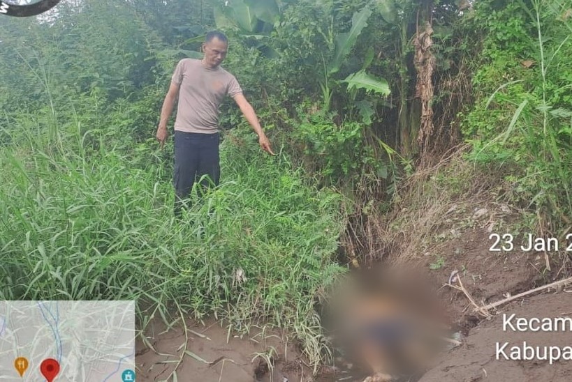 Penemuan mayat di bantaran Sungai Pabelan Muntilan Magelang