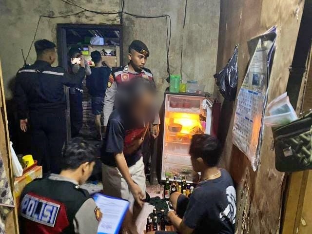 Sat Samapta Polresta Magelang saat Patroli KRYD razia penjual Miras Ilegal