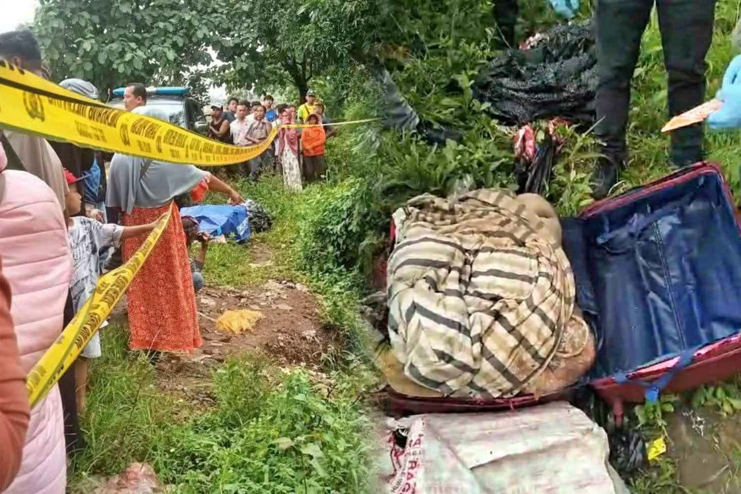Seorang wanita korba mutilasi dibuang di koper
