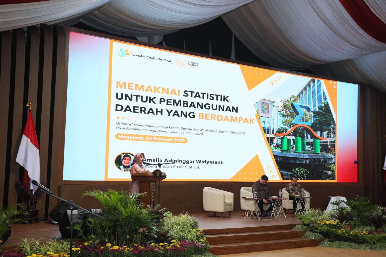 Jadi Pemateri Retret, Kepala BPS Minta Kepala Daerah Dukung Sensus Ekonomi 2026