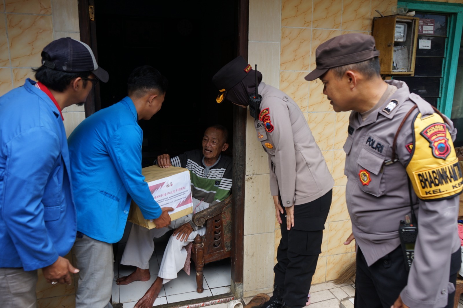 Sambut Ramadan, Polres Magelang Kota Bersama Mahasiswa dan OKP Laksanakan Bakti Sosial Polri Presisi