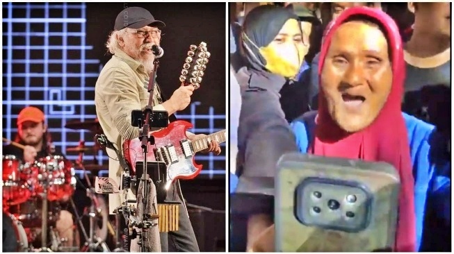 Kolase Iwan Fals dan Nenek yang viral di Konser