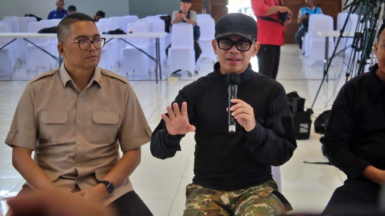 Wamendagri saat pers rils saat acara retret di Akmil Magelang