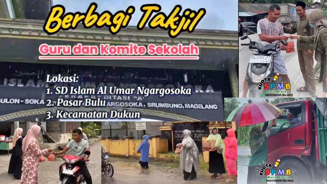 SD Islam Al Umar Ngargosoka Srumbung Magelang berbagi Takjil