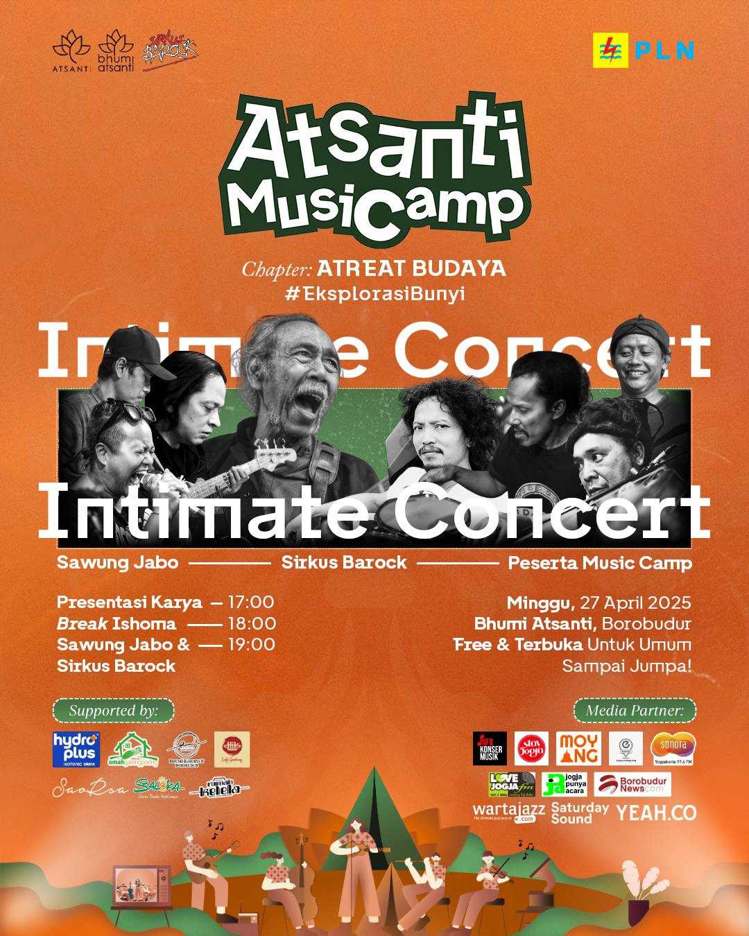 Atsanti Music Camp 2025 di Borobudur
