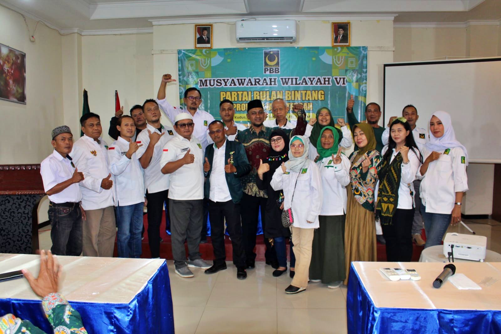 Partai Bulan Bintang (PBB) Wilayah Jawa Tengah sukses menggelar Musyawarah Wilayah (Muswil) ke-6 di Hotel Poroliman Kudus